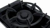 Bosch Series 8 Domino Gas Hob 30 cm Ceramic Black with Dual Wok Burner, StepFlame Technology & Flame Failure Safety - PRA3A6D70I