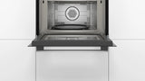 Bosch Series 6 44L Built-In Combination Microwave Oven | Hot Air | Grill | 900W Microwave | 15 Auto Programmes | Stainless Steel - CMA585MS0I