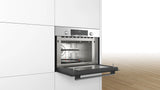 Bosch Series 6 44L Built-In Combination Microwave Oven | Hot Air | Grill | 900W Microwave | 15 Auto Programmes | Stainless Steel - CMA585MS0I
