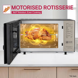 LG 28L Convertible Convection Microwave Oven, Air Fry, Charcoal Lighting Heater, 331 Auto Cook Menus