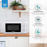 Voltas Beko 17 Litres Solo Microwave Oven (Pre-Heating Function, MS17WM, White)