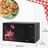 LG 20 L Solo Microwave Oven (MS2043BR, Black, With i-wave Technology & Anti-Bacterial Cavity)