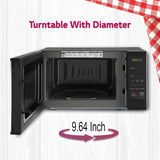 LG 20 L Solo Microwave Oven (MS2043BR, Black, With i-wave Technology & Anti-Bacterial Cavity)