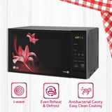 LG 20 L Solo Microwave Oven (MS2043BR, Black, With i-wave Technology & Anti-Bacterial Cavity)