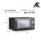 Panasonic 20L Solo Microwave Oven (NN-ST266BFDG, Black, 51 Auto Menus)