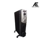 USHA OFR 4209 F PTC 2400W Oil Filled Radiator Room Heater with 09 Fins, 3 Heat Settings, Adjustable Thermostat, Built-in Fan, Overheat & Tip-Over Protection (Black)