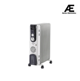 Morphy Richards OFR 09F 2400W Oil Filled Radiator Room Heater | 9 Fin | PTC Fan Heater | Adjustable Thermostat | Overheat Protection | Castor Wheels | Silent Operation | 2 Year Warranty | Grey