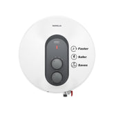 Havells ORAZIO+ 25L Storage Water Heater(Geyser)|5 Star Rated|33% Faster Heating|Dual adjustable knob|Whirlflow Technology|High Rise suitable|Safer to use| Feroglas Coated Inner Container (White Grey)