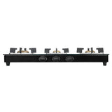 Faber 77 cm 3 Burner Gas Cooktop with Brass Burners, Manual Ignition & Toughened Black Glass – HOB COOKTOP PEARL 3BB BK