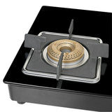 Faber 77 cm 3 Burner Gas Cooktop with Brass Burners, Manual Ignition & Toughened Black Glass – HOB COOKTOP PEARL 3BB BK