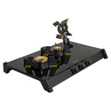 Faber Genius 75cm 3 Burner Cooktop | Brass Burners | Auto Ignition | 8mm Toughened Glass | Liftable Burner Design - HOB Cooktop Genius 753 AI BK