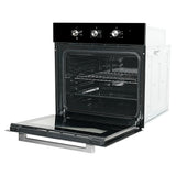 Faber 80 L Built-in Electric Oven with 5 Cooking Functions, Pull Knob Control & Black Glass Finish - FBIO 80L 5F BK