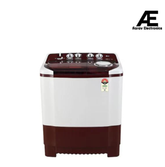 LG 8Kg Semi Automatic Washing Machine, Roller Jet Pulsator + Soak, Burgundy, 5 Star(P8035SRAZA)