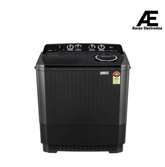 LG 8.5 Kg 5 Star Semi Automatic Top Load Washing Machine with Roller Jet Pulsator | Soak | Wind Jet Dry | 4 Wash Programs (P8535SLMZ, Full Black)