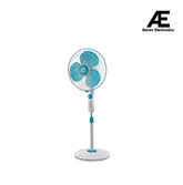USHA Maxx Air Ultra Pedestal Fan | 400MM Sweep Size | 1350 RPM | Aerodynamic Blade Design for High Air Delivery | Anti - Rust Protection | Copper Motor | Light Blue