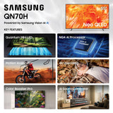 Samsung 55-Inch Class Neo QLED QN70H (2026 Model, 55Q70H) Quantum Mini LED, 100% Color Volume with Quantum Dot, NQ4 AI Processor, 4K Upscaling, Color Booster Pro, AI Sound Controller, Alexa Built-in