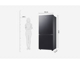 Samsung 458 L Bespoke AI Bottom Mount Freezer Refrigerator (RB45DG6005B1), Wi-Fi Enabled, Digital Inverter Compressor, SmartThings App Control, Convertible Storage, Frost Free, Premium Glass Finish