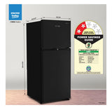 Voltas Beko 283 L Frost Free Double Door 2 Star Refrigerator (Wooden Black, RFF334C / 2WPV100RXBD)