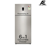 Godrej 436 L 2 Star With AI Tech, 1+2 Years Additional Warranty, 95%+ Food Surface Disinfection Inverter Frost Free Double Door Regalis Refrigerator (RF EON 438B RCI CH GD, Champagne Gold)