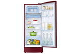 Samsung 183 L, 3 Star, Digital Inverter, Direct-Cool Single Door Refrigerator (RR20H2823RZ/NL, Midnight Blossom Red, Base Stand Drawer, Single Touch Defrost, 2026 Model)