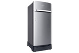 Samsung 189 L, 5 Star, Digital Inverter, Direct-Cool Single Door Refrigerator (RR21H2H25S8/HL, Silver, Elegant Inox, Base Stand Drawer, Single Touch Defrost, 2026 Model)