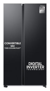 Samsung 653L Convertible 5-in-1 Side by Side with Wifi, SmartThings & AI (RS76CG8113B1HL, Black DOI)