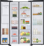 Samsung 633 L, 3 Star, Frost Free, Double Door, Convertible 5-in-1 Digital Inverter, Side By Side Refrigerator with AI, WiFi & Water & Ice Dispenser (RS78CG8543B1HL, Black Matte)