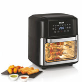 Glen Digital Air Fryer Oven for Home, 12 Litre, 2000W, 8 Preset Function, Rotisserie, Digital Display & Controls, Airfryer to Dehydrate, Bake, Roast, Toast with Less Oil, 8 Accessories (SA-3040DSS)