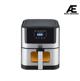 Glen Digital Air Fryer, 6 Litre, 1500W, Digital Controls with 7 Pre-Set Menus, Adjustable 60-Minute Timer, Temperature Control, Fry, Grill, Roast & Bake with Less Oil, Large - Black (SA-3043DSS)