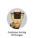 Glen Full Apple Cold Press Slow Juicer 200W, 2 Mesh Filters, Juice and Pulp containers Low Noise (4018), BPA-Free Material - Powerful Motor - 250 W, 2 Years Warranty SA-4018