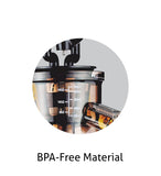 Glen Full Apple Cold Press Slow Juicer 200W, 2 Mesh Filters, Juice and Pulp containers Low Noise (4018), BPA-Free Material - Powerful Motor - 250 W, 2 Years Warranty SA-4018