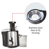 Glen Centrifugal Juicer Machine With Powerful Copper Motor 600 Watt (SA-4019)