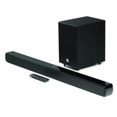 JBL Cinema SB140, Dolby Digital Soundbar with Wired Subwoofer for Extra Deep Bass, 2.1 Channel Home Theatre with Remote, HDMI ARC, Bluetooth & Optical Connectivity (110W)