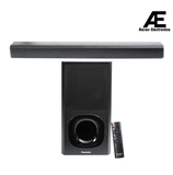 Panasonic 160W 2.1Ch with 3D Surround Soundbar Speaker System, Bluetooth, USB, RCA, AUX Inputs Remote Control (SC-HTS160GWK,Black)