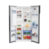 Voltas Beko 634 Litres Frost Free ProSmart Inverter Side-by-Side Refrigerator (Neo Frost Dual Cooling, RSB655XPRF, Inox)