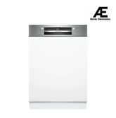 Bosch SMI4IKS00I Series 4 Semi-Integrated Built-in Dishwasher 60 cm Stainless Steel | 14 Place Settings | Home Connect | Intensive Kadhai | Steam Wash | Self-Cleaning Filter