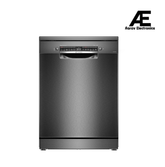 Bosch 15 Place Settings Series-6 free-standing Dishwasher 60 cm Brushed black steel anti-fingerprint with Wi-Fi,Heat exchanger, (SMS6HMC00I, Black Steel)