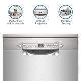 Bosch 13 Place Settings Dishwasher (SMS6ITI00I, Silver Inox)