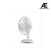 USHA Striker Plus Table Fan | 400MM Sweep Size | 2100 RPM | Jerk-Free & Uniform Oscillation | Aerodynamic Blade Design for High Air Delivery | Anti-Rust Protection | 100% Copper Motor | (White)