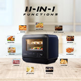 Usha iChef Steam Oven | Air Fryer | Steamer | 39 Pre-set Menus | 11 in-1 Functions | 3 Level cooking | Turbo Air Circulation | 1000 W Heating element and 800 W 3D Steam & 18L (Blue)