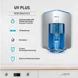 Havells Active Plus Water Purifier with UV+Revitalizer Purification technology, Powerful 4 stage Purification, Smart Alerts with Auto –energy Saver, (Green and White), suitable for TDS <300 ppm water