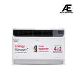 LG 2 Ton 4 Star Wi-Fi DUAL Inverter Window AC (Copper, Convertible 4-in-1 cooling, 4 Way Air Swing, HD Filter, UW-Q24WWYA, White)