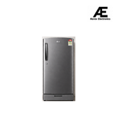 LG GLD2156ZHSM 201L 5 Star Direct Cool Single Door Refrigerator with Smart Inverter Compressor, Base Stand Drawer, Toughened Glass Shelves & Fast Ice Making