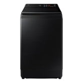 Samsung 12 kg 5 Star AI Wash Top Load Washing Machine with Heater, Eco Bubble, BubbleStorm, Dual Storm Pulsator, Soft Close Lid, Black Caviar (WA80F12B6B, 2025 Model)