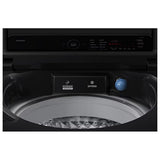 Samsung 12 kg 5 Star AI Wash Top Load Washing Machine with Heater, Eco Bubble, BubbleStorm, Dual Storm Pulsator, Soft Close Lid, Black Caviar (WA80F12B6B, 2025 Model)