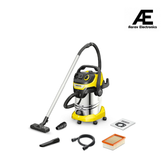 KARCHER WD 6 P S V-30/6/22/T |30 litres Stainless Steel Capacity|Power Socket|Blower Function|6 m Cable with 2.2 m Suction Hose| Efficient Cleaning Wet and Dry Vacuum Cleaner