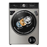 IFB 8.5 Kg / 6.5 Kg Front Load 5 Star 3-In-1, AI Powered, Fully Automatic Washer Dryer Refresh (2023 Model, Laundrimagic, 9 Swirl Wash, Eco Inverter Technology, Silver)