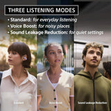 Sony LinkBuds Clip Open-Ear Truly Wireless Earbuds Greige (WF-LC900/CZ), AI Calls, 37H Battery, Touch Controls, Water Resistant