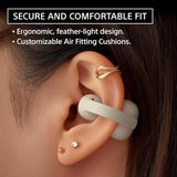 Sony LinkBuds Clip Open-Ear Truly Wireless Earbuds Greige (WF-LC900/CZ), AI Calls, 37H Battery, Touch Controls, Water Resistant