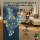 Blue Star 1 Ton 2 Star, Window AC (Copper, 2 Way Swing, Multi Sensors, Blue Fins, Self Diagnosis, WFA312LXU, White)